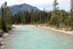 01 River With Tumbling Peak Beyond Next To Paint Pots Off Kootenay Banff Windermere Highway 93.jpg